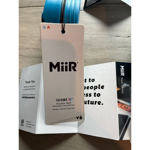 Miir 2 12 OZ Blue THERMO 3D Double Wall Vacuum Insulated Steel Travel Tumblers - Picture 10 of 13